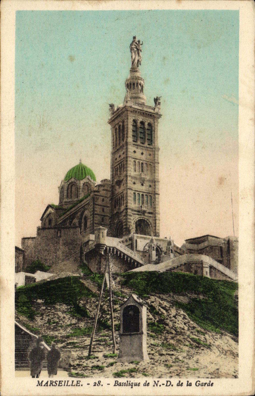 CPA Marseille Basilique de N D de la Garde 