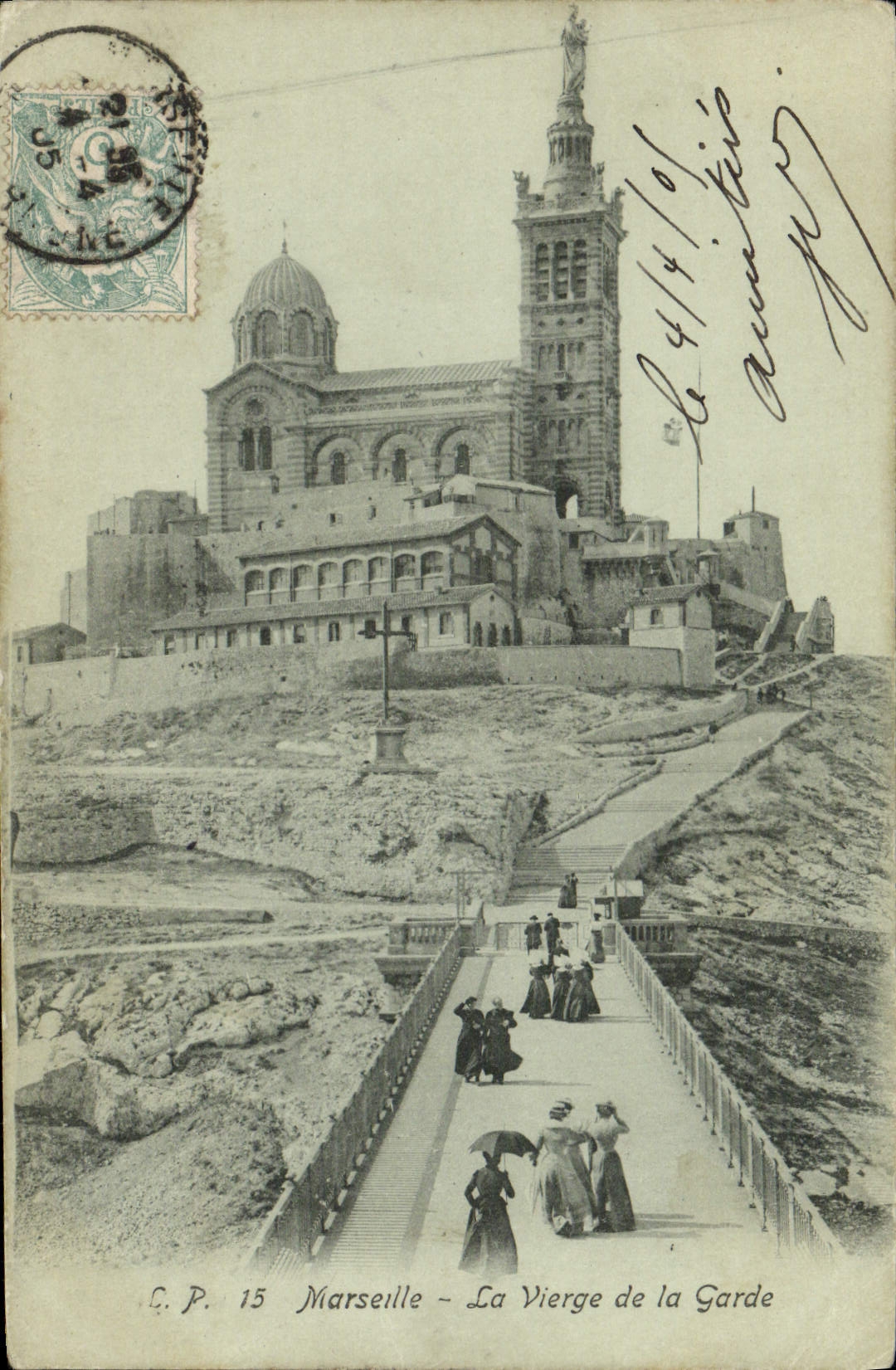CPA Marseille La Vierge de la Garde 
