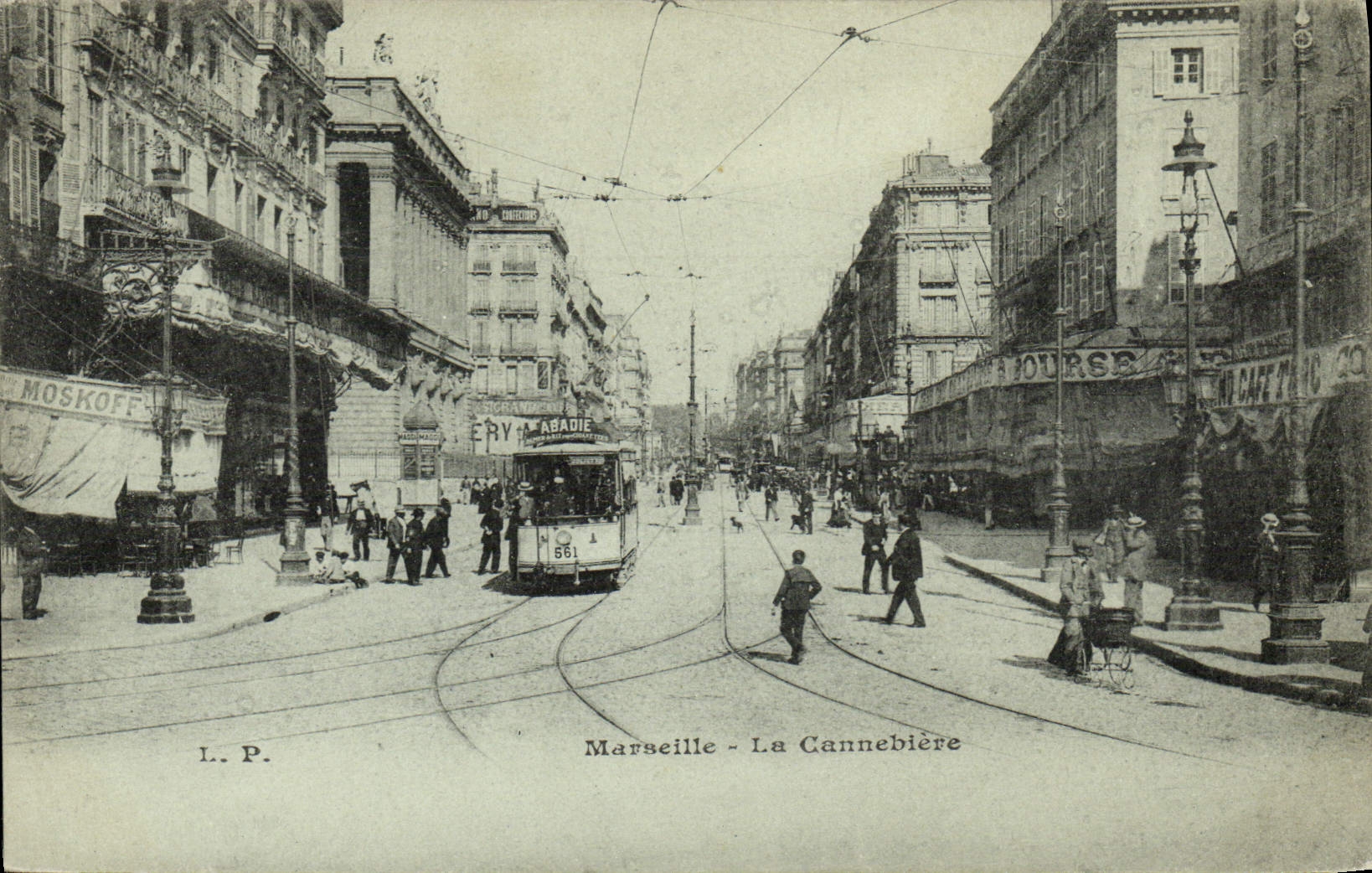 CPA Marseille La Cannebiere Tramway