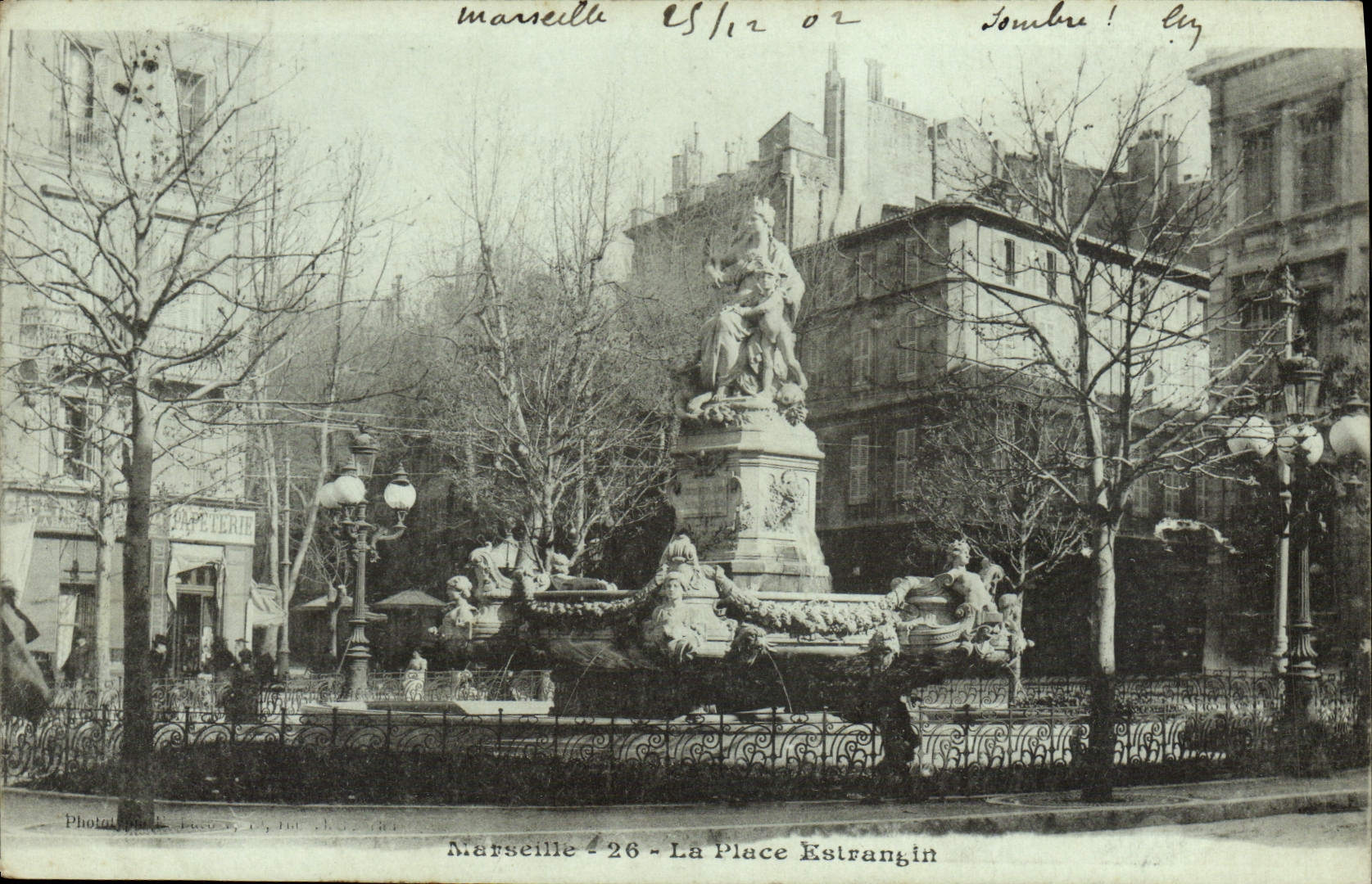 CPA Marseille La Place Estrangin