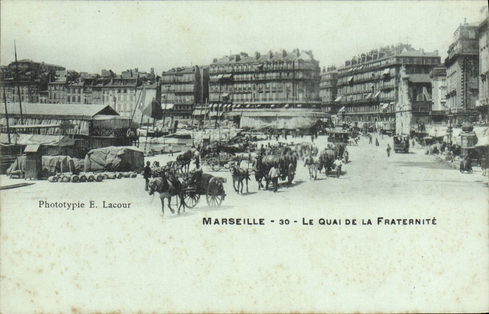 CPA Marseille Le Quai de la Fraternite 