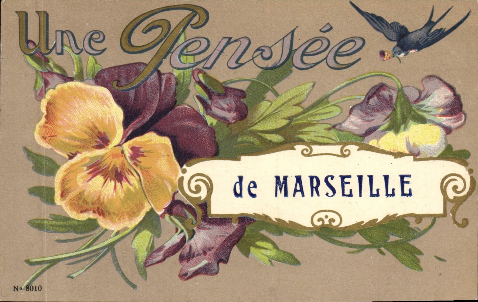 CPA Une Pensee de Marseille 