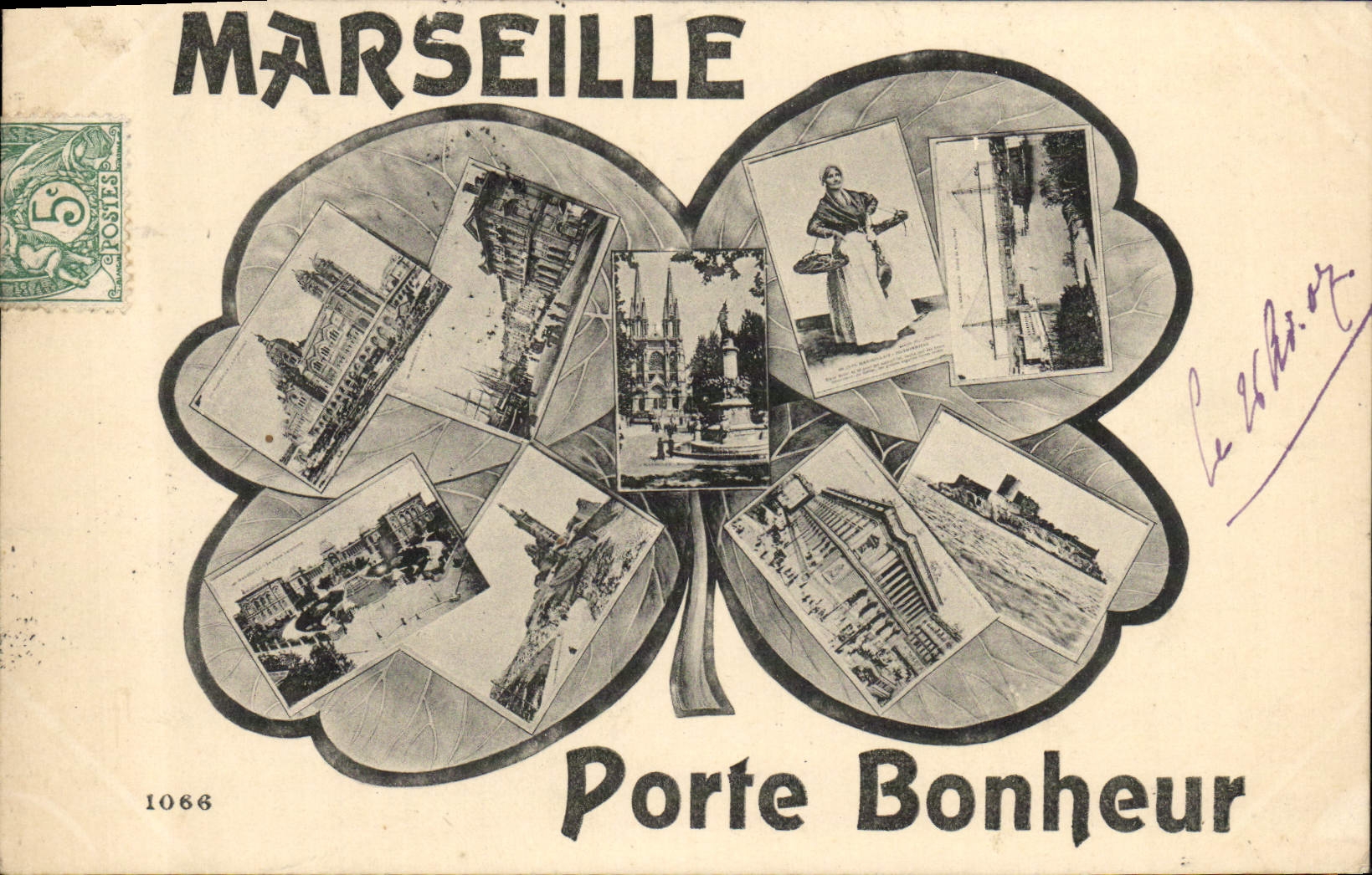 CPA Marseille Porte Bonheur 
