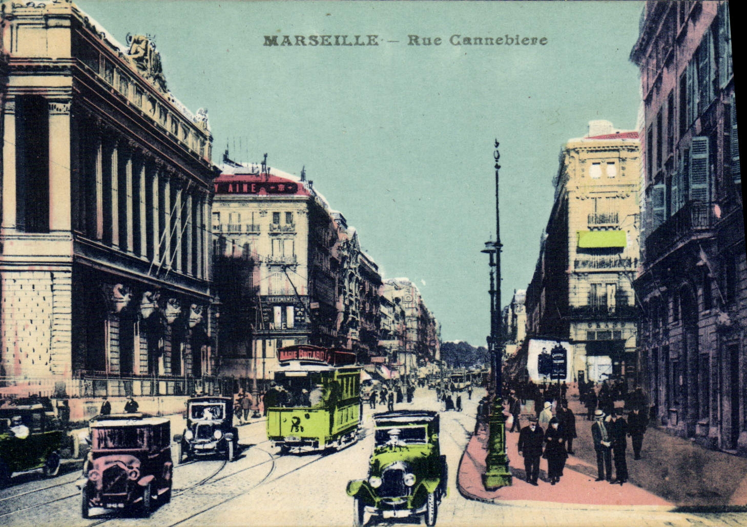 CPA Marseille Rue Cannebiere 