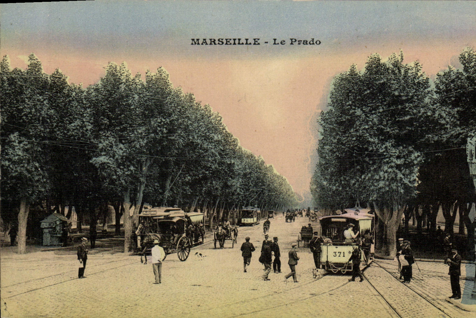 CPA Marseille Le Prado Tramway