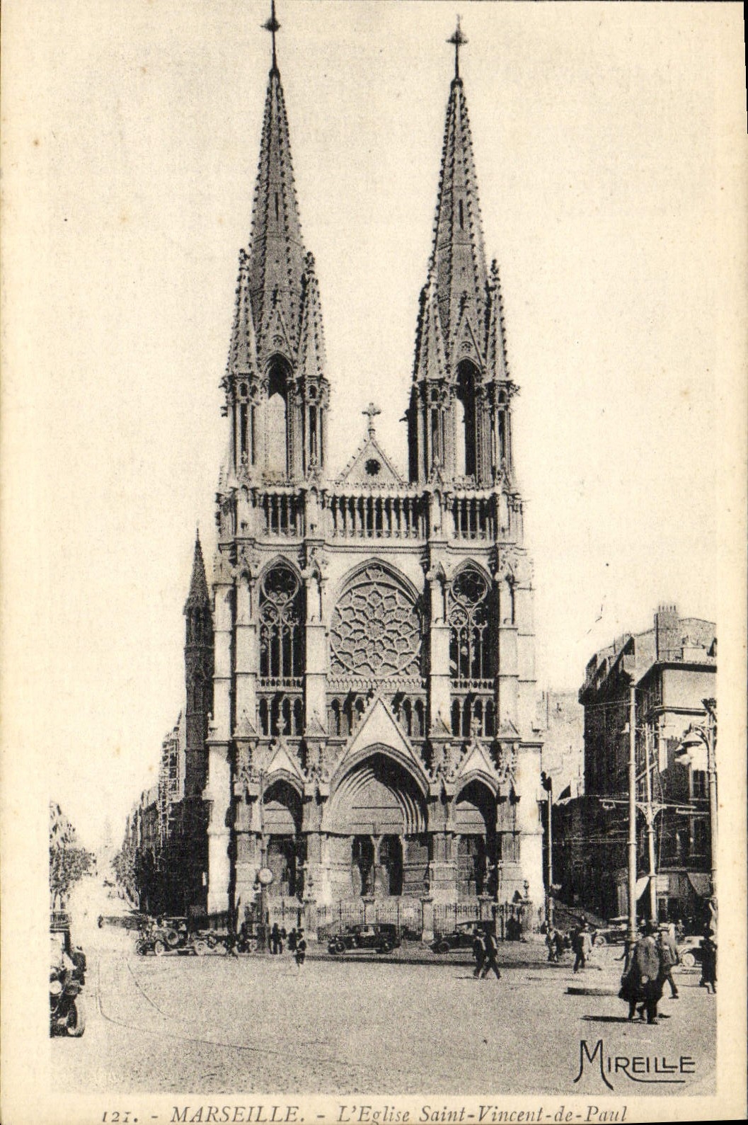 CPA Marseille L'Eglise Saint Vincent de Paul