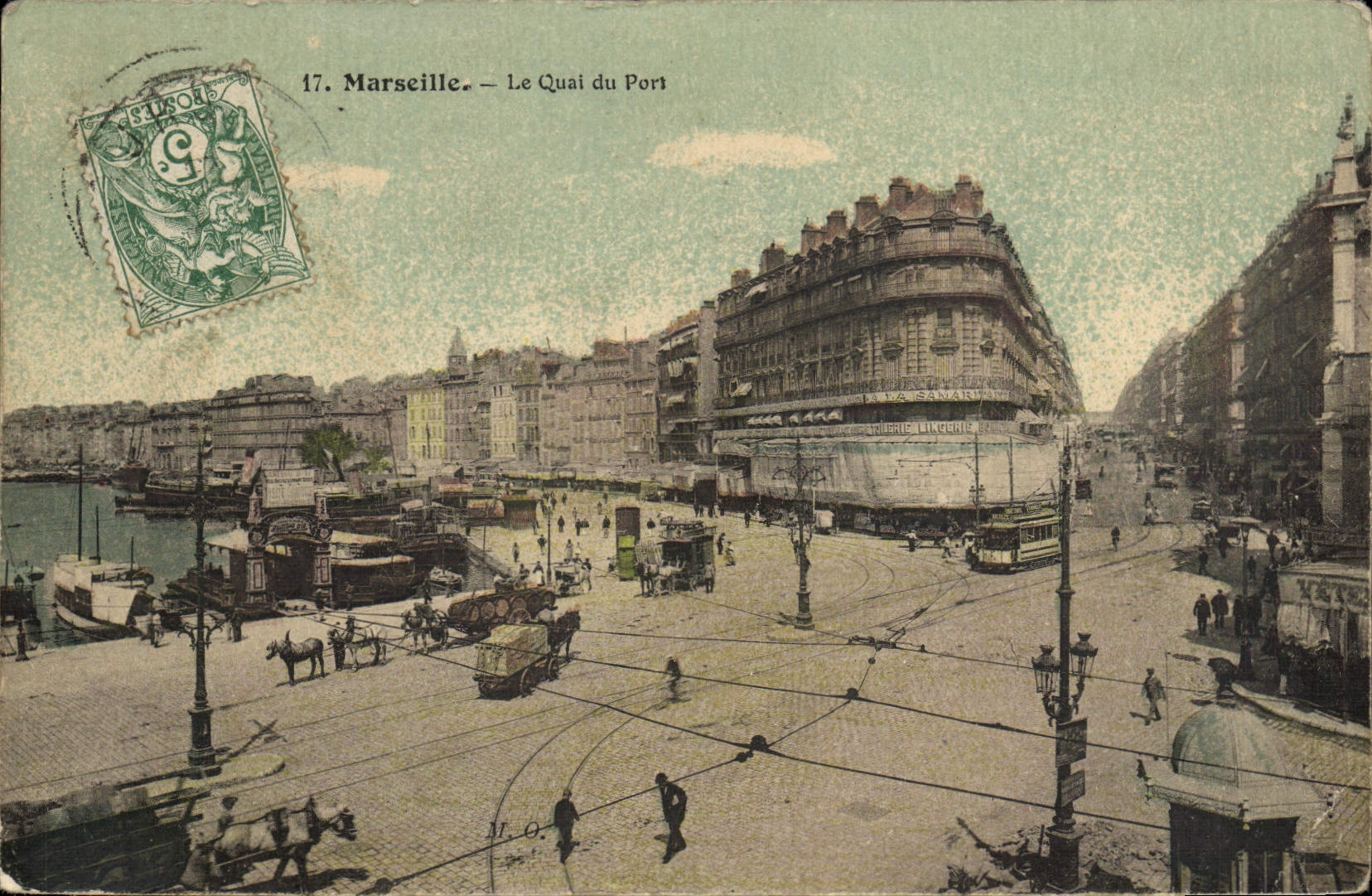 CPA Marseille Le Quai du Port 