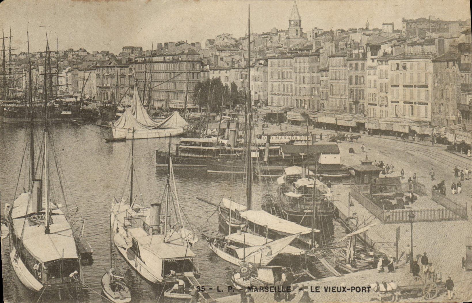 CPA Marseille Le Vieux Port Bateaux