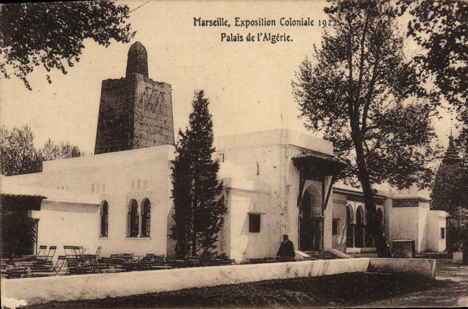 CPA Marseille Exposition Coloniale 1922 Palais de l'Algerie