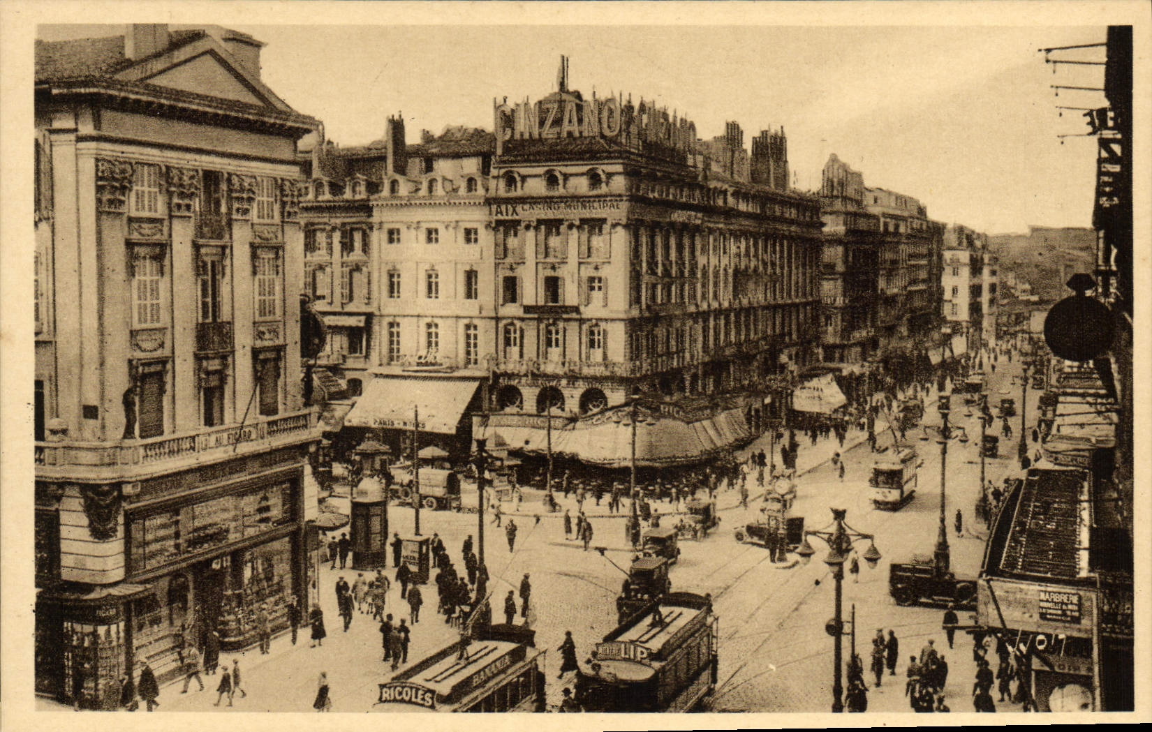 CPA Marseille La Canebiere