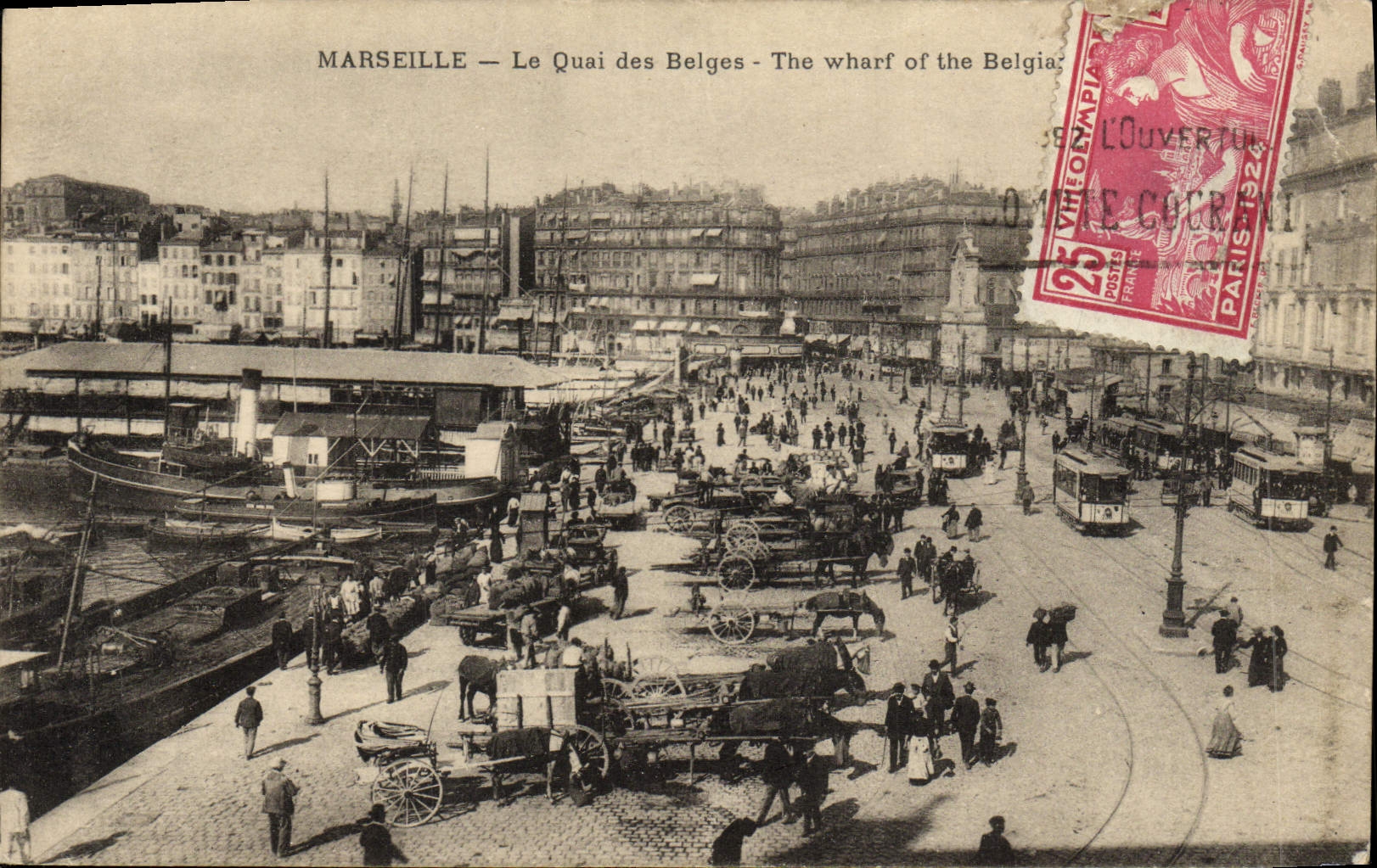 CPA Marseille Le Quai des Belges