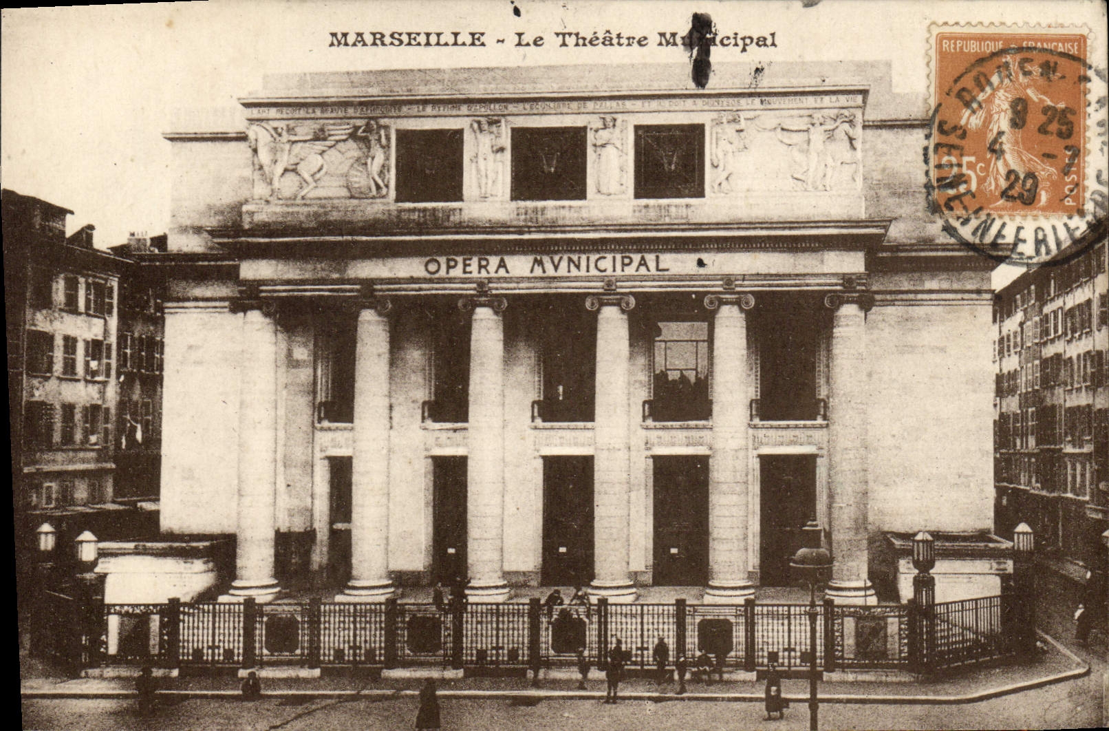 CPA Marseille Le Theatre Municipal
