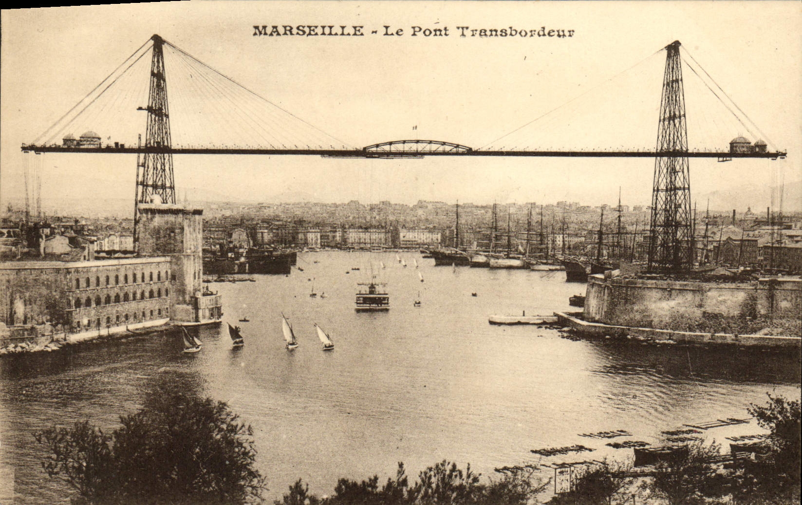 CPA Marseille Le Pont Transbordeur