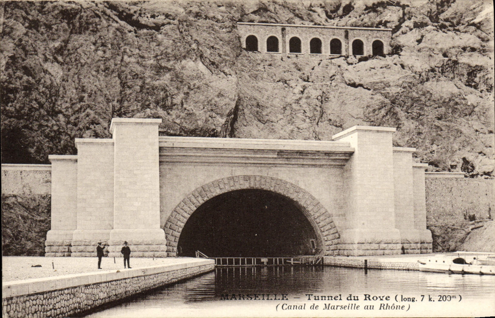 CPA Marseille Tunnel du Rove Canal de Marseille au Rhone