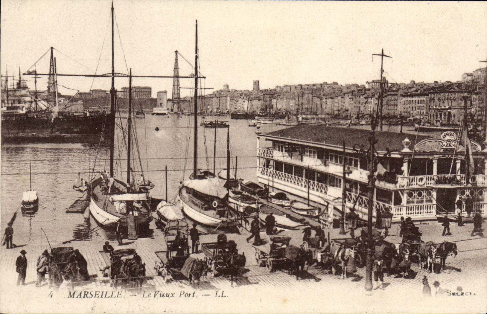 CPA Marseille Le Vieux Port Bateaux