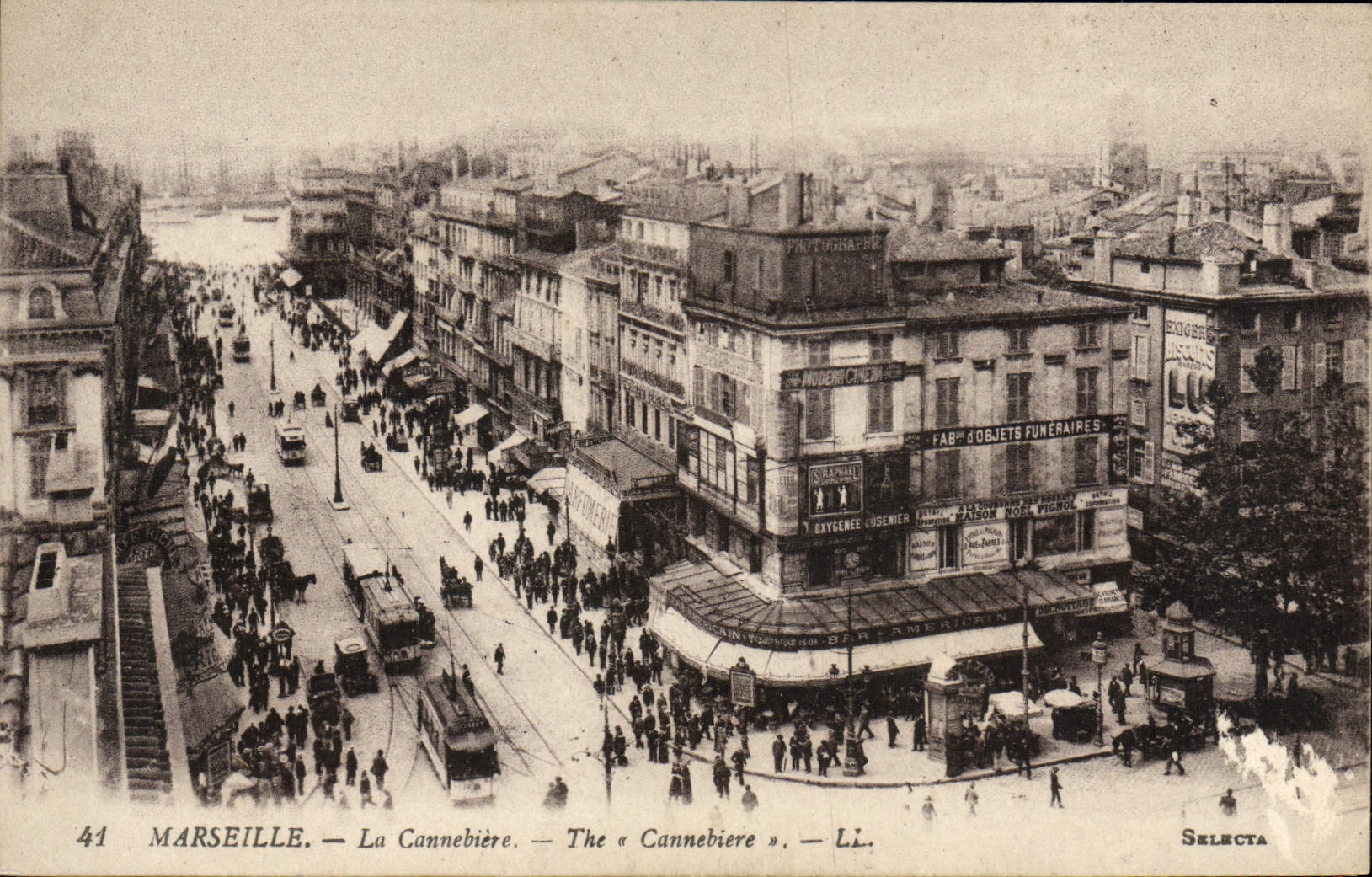 CPA Marseille La Cannebiere 