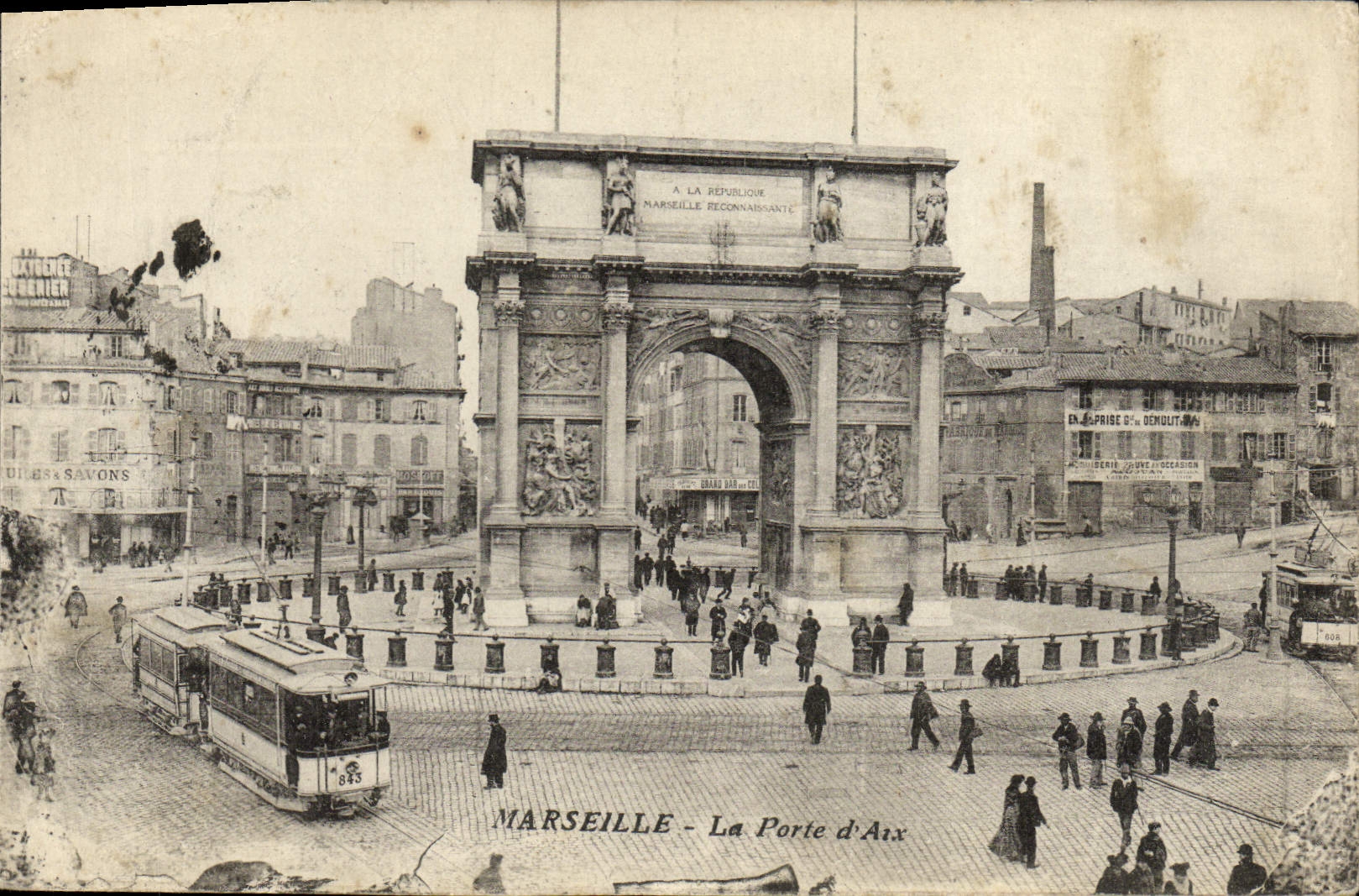 CPA Marseille La porte d'aix