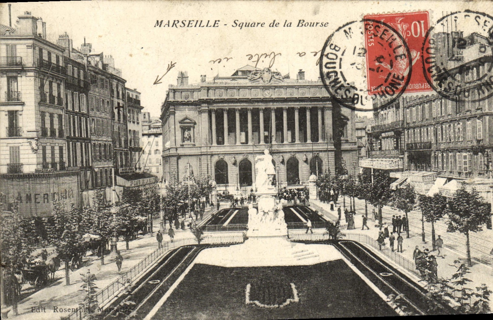CPA Marseille Square de la bourse