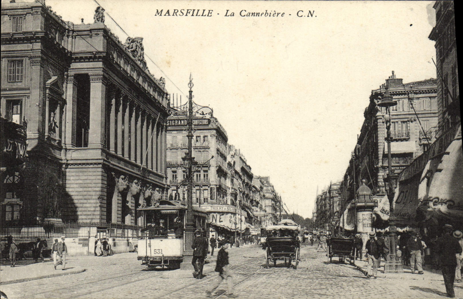 CPA Marseille La cannebiere