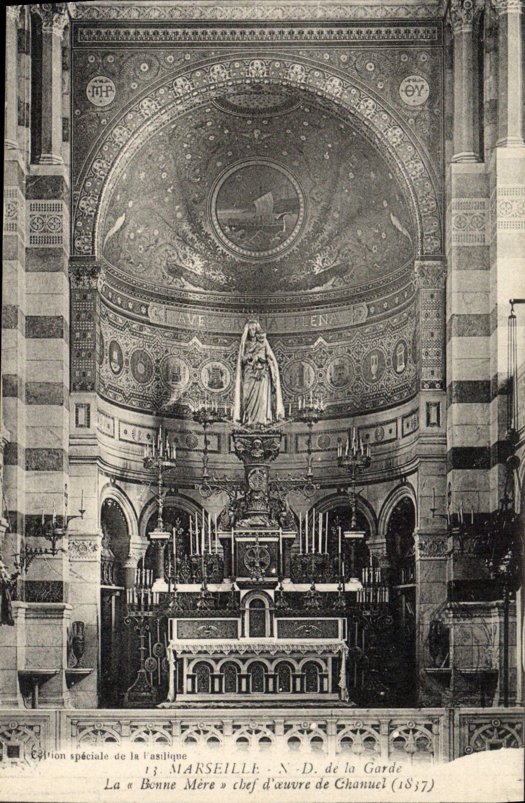 CPA Marseille ND De la garde la bonne mere de Chanuel