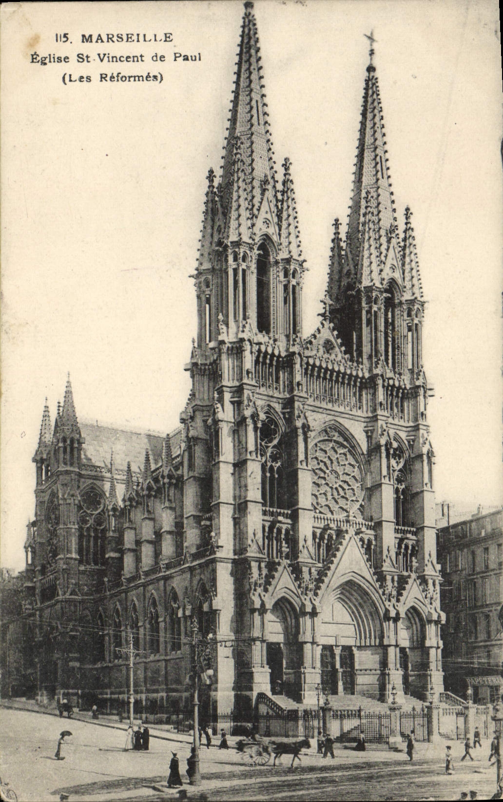 CPA Marseille Eglise st vincent de paul