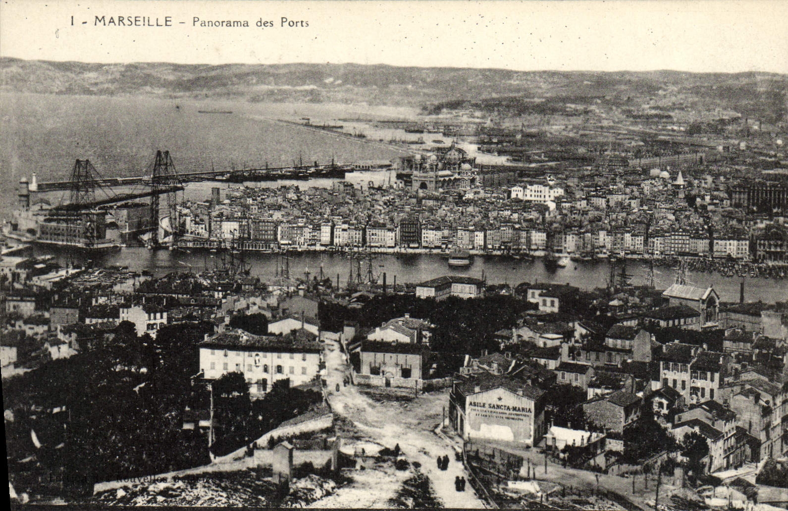 CPA Marseille Panorama des ports
