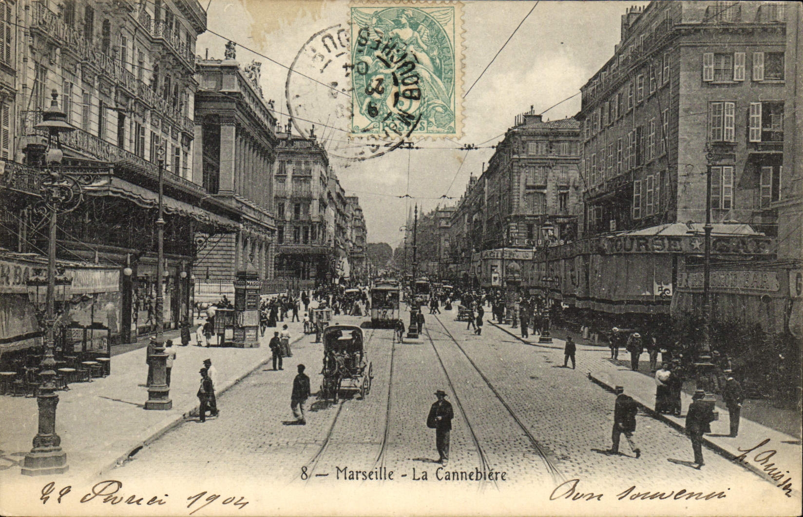 CPA Marseille La cannebiere