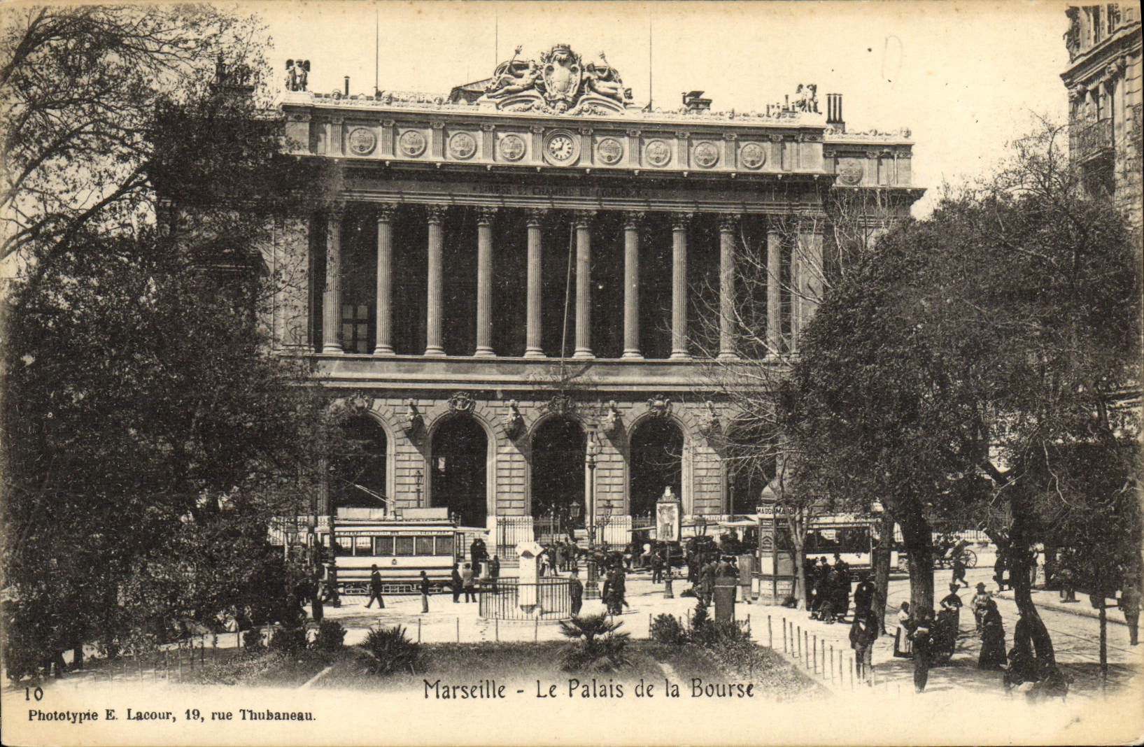 CPA Marseille Le Palais de la bourse