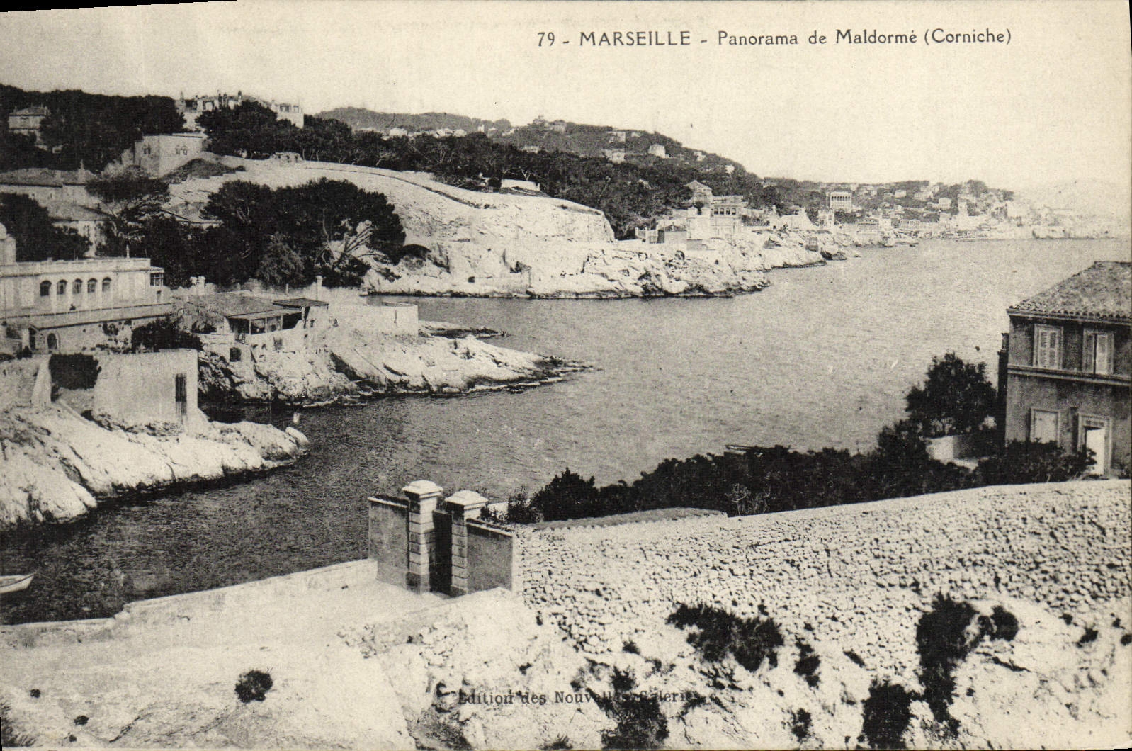 CPA Marseille Panorama de Maldorme Corniche