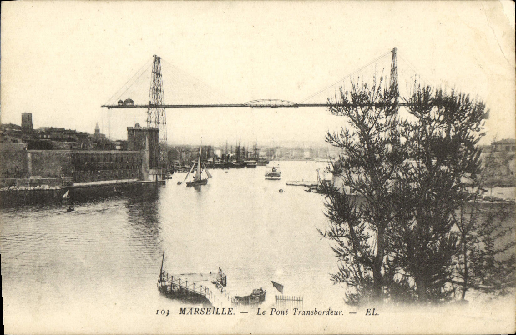 CPA Marseille Le pont transbordeur