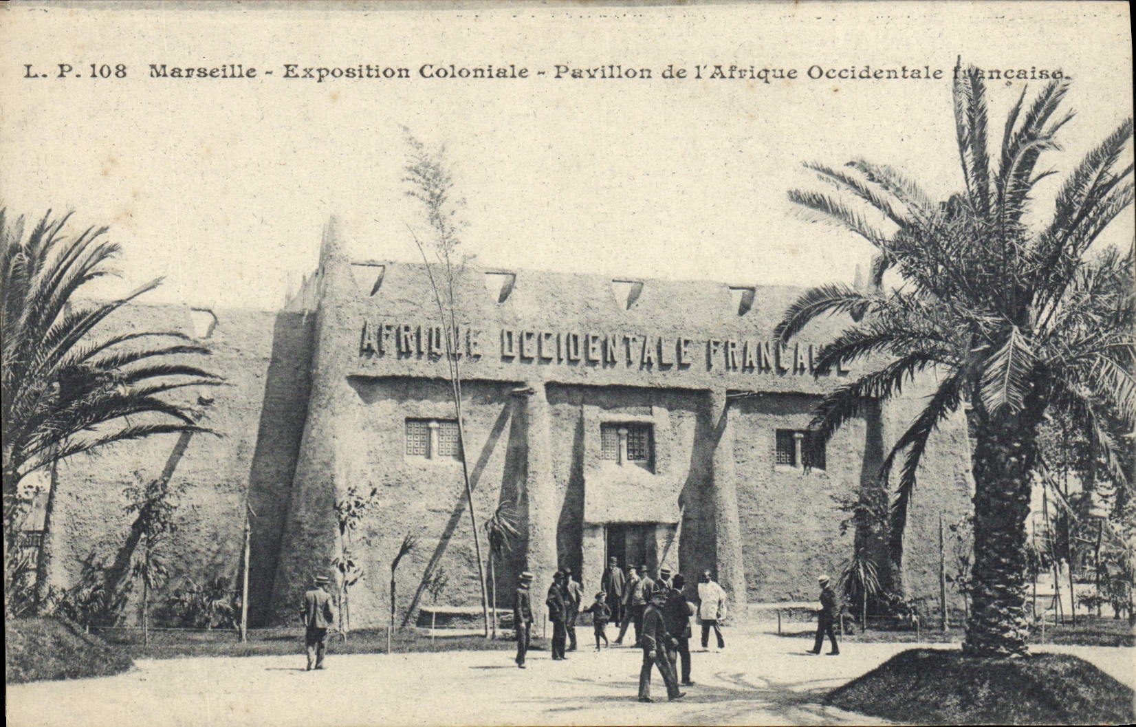 CPA Marseille Exposition coloniale pavillon de l'afrique occidentale