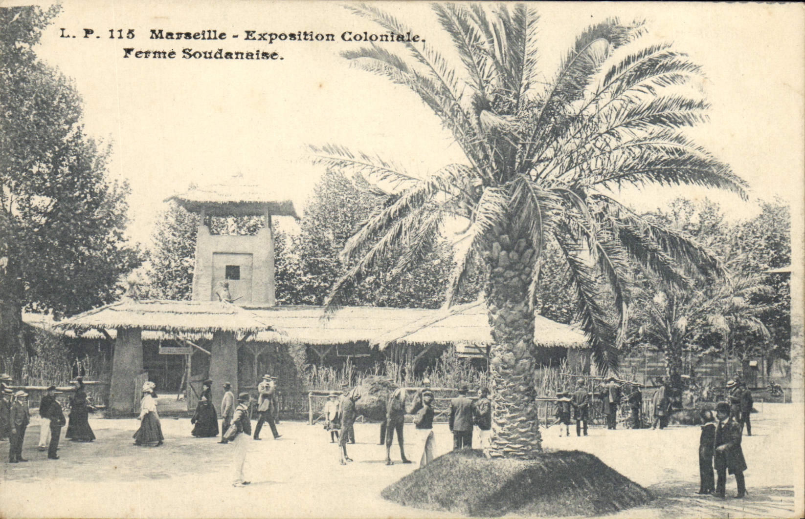 CPA Marseille Exposition coloniale Ferme Soudanaise
