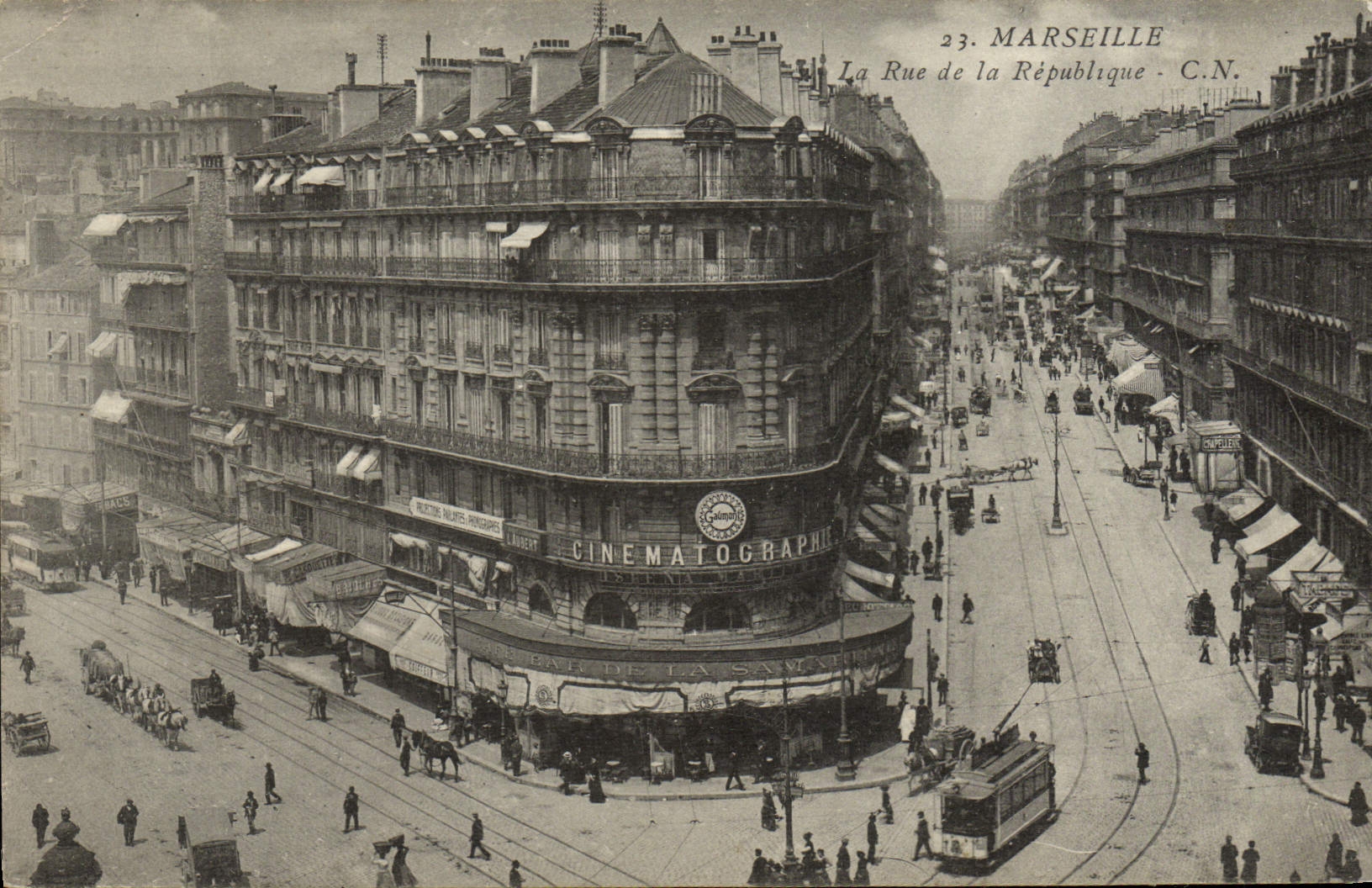 CPA Marseille La Rue la republrque