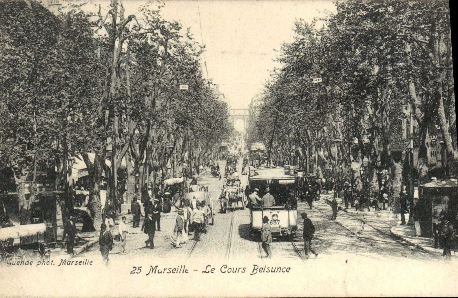 CPA Marseille Le cours belsunce