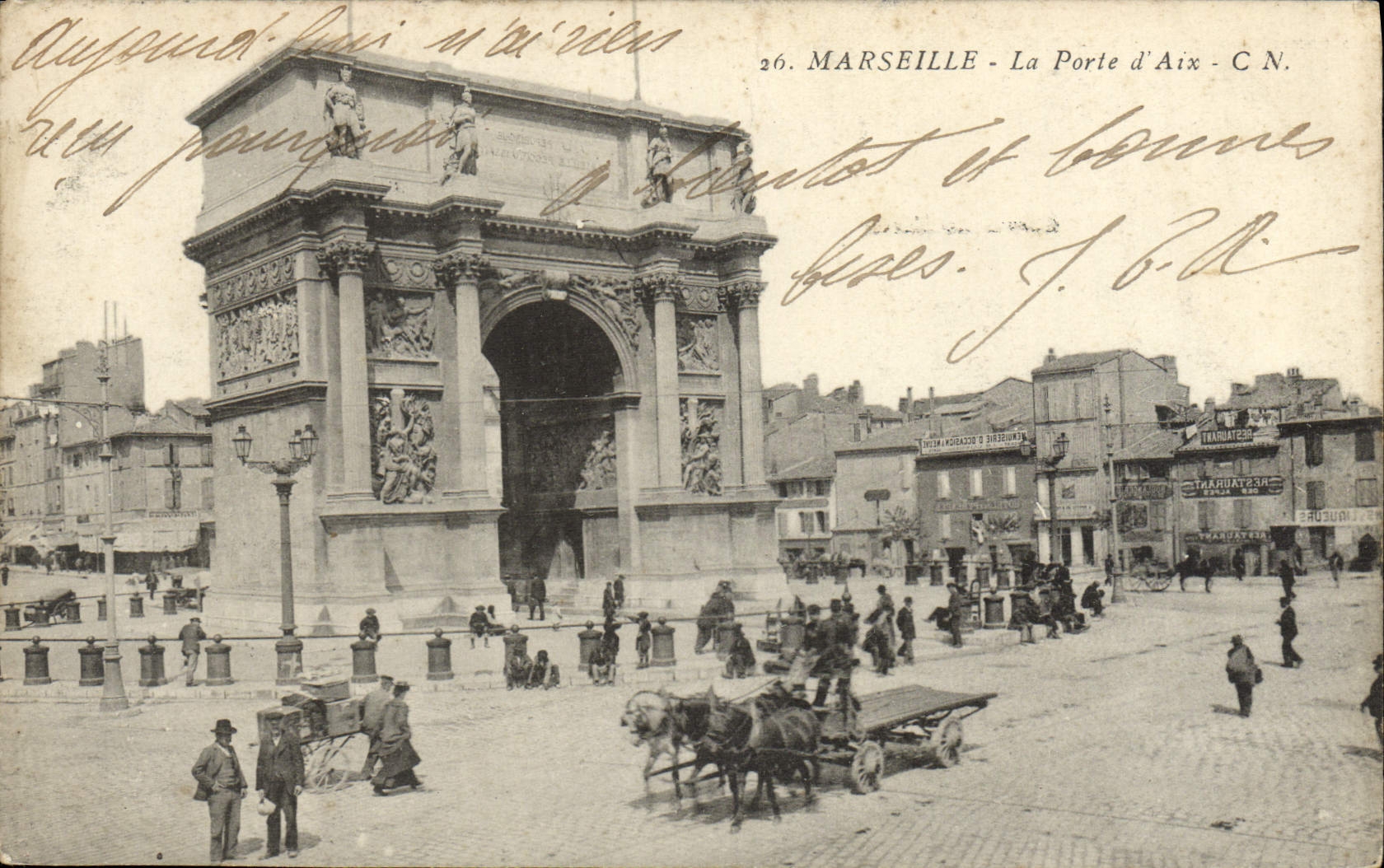CPA Marseille La porte d'aix