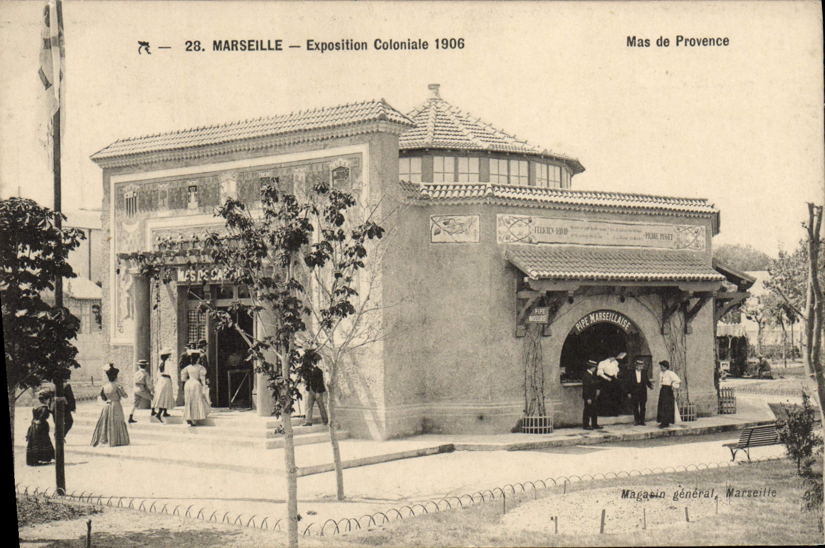 CPA Marseille Exposition coloniale 1906 Mas de Provence