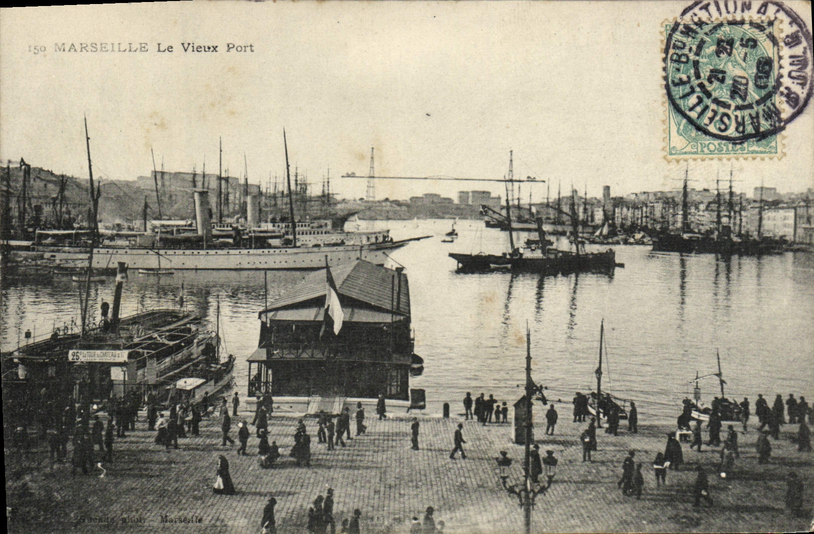 CPA Marseille Le vieux port Bateaux