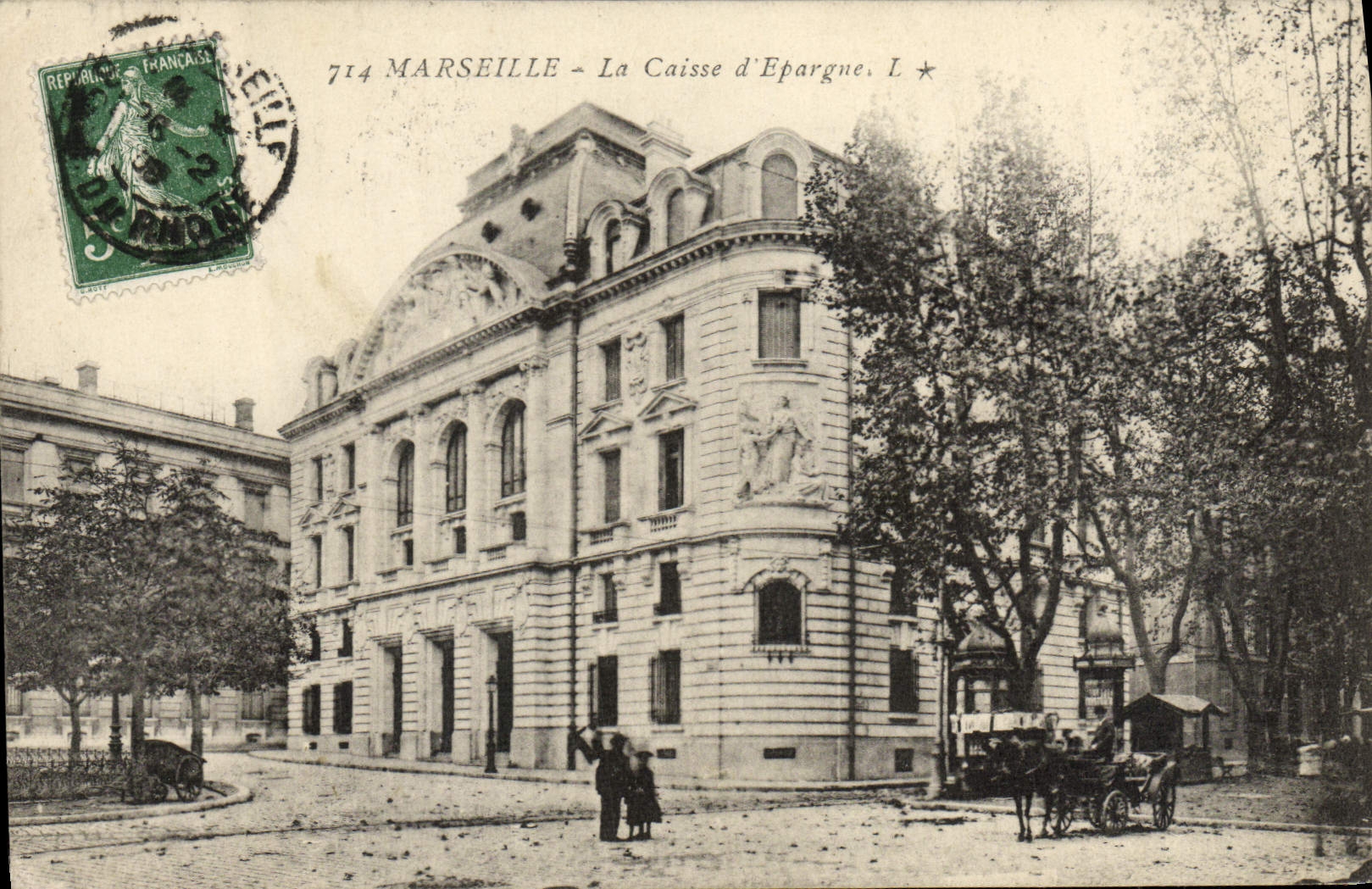 CPA Marseille La Caisse d'Epargne