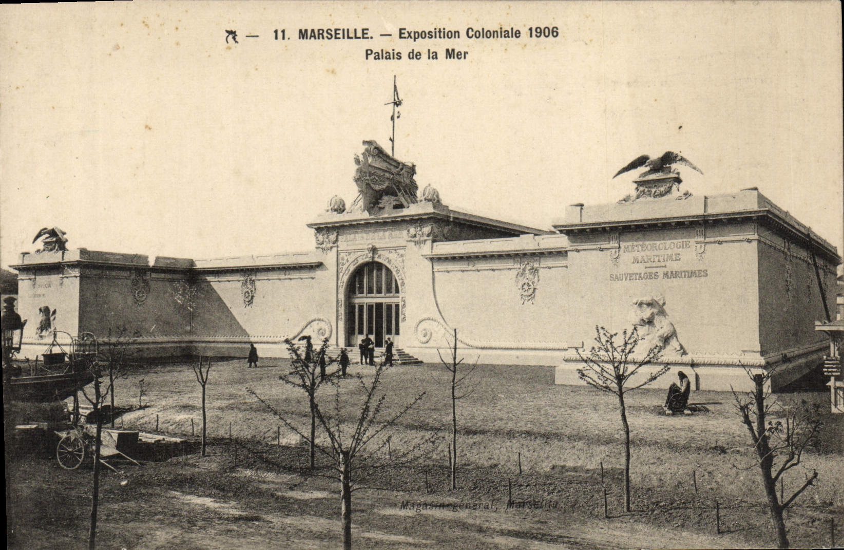 CPA Marseille Exposition coloniale 1906 Palais de la mer