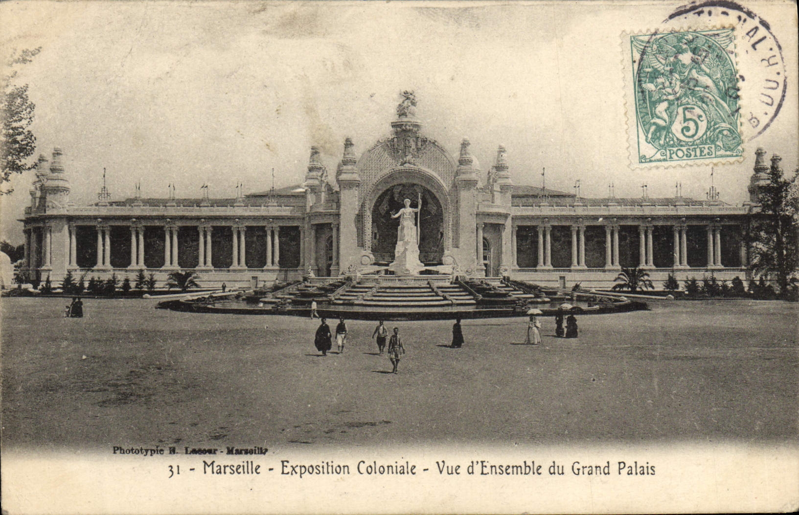 CPA Marseille Exposition coloniale 1906 Vue d'ensemble du grand palais