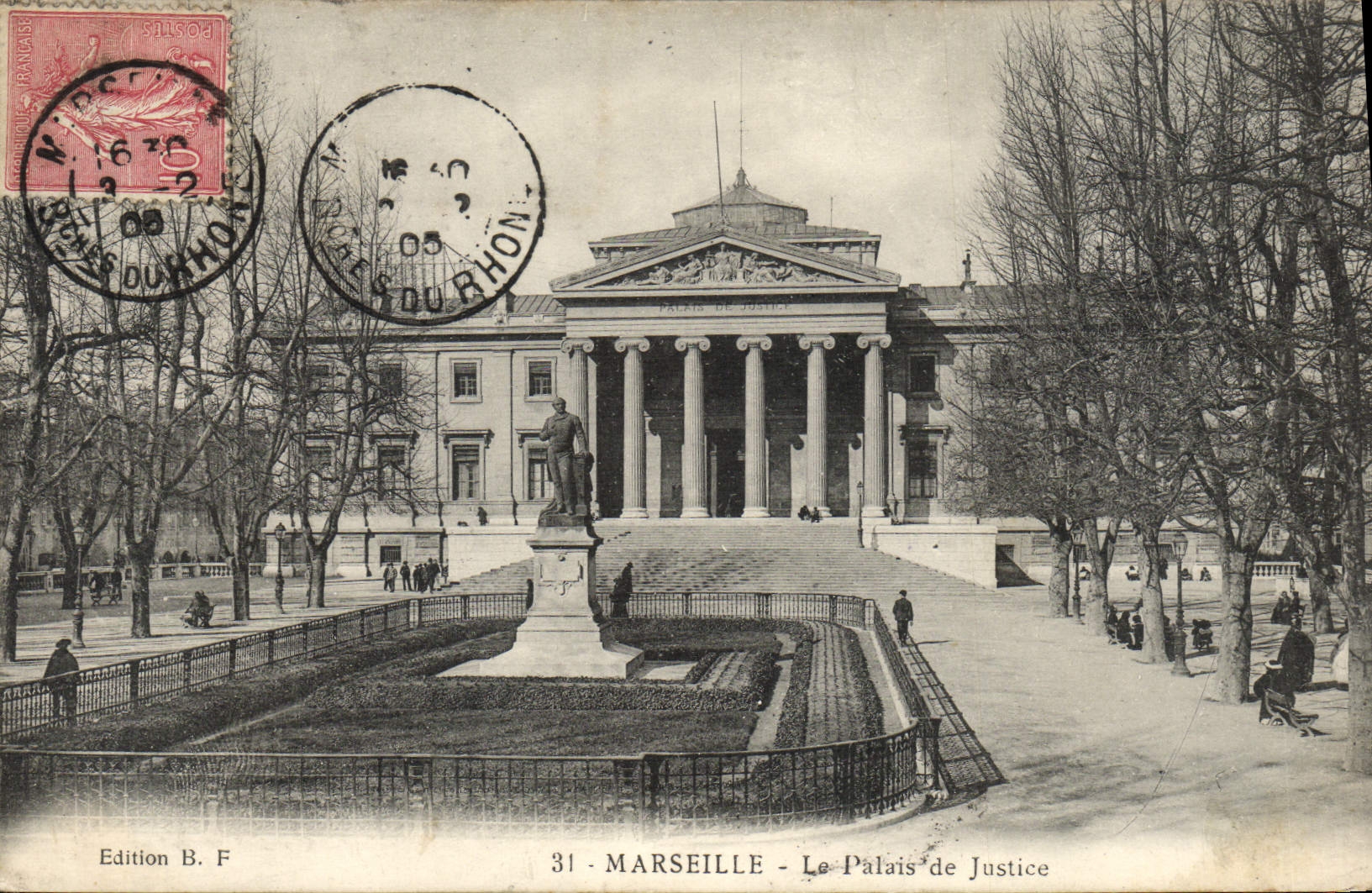 CPA Marseille Le palais de justice