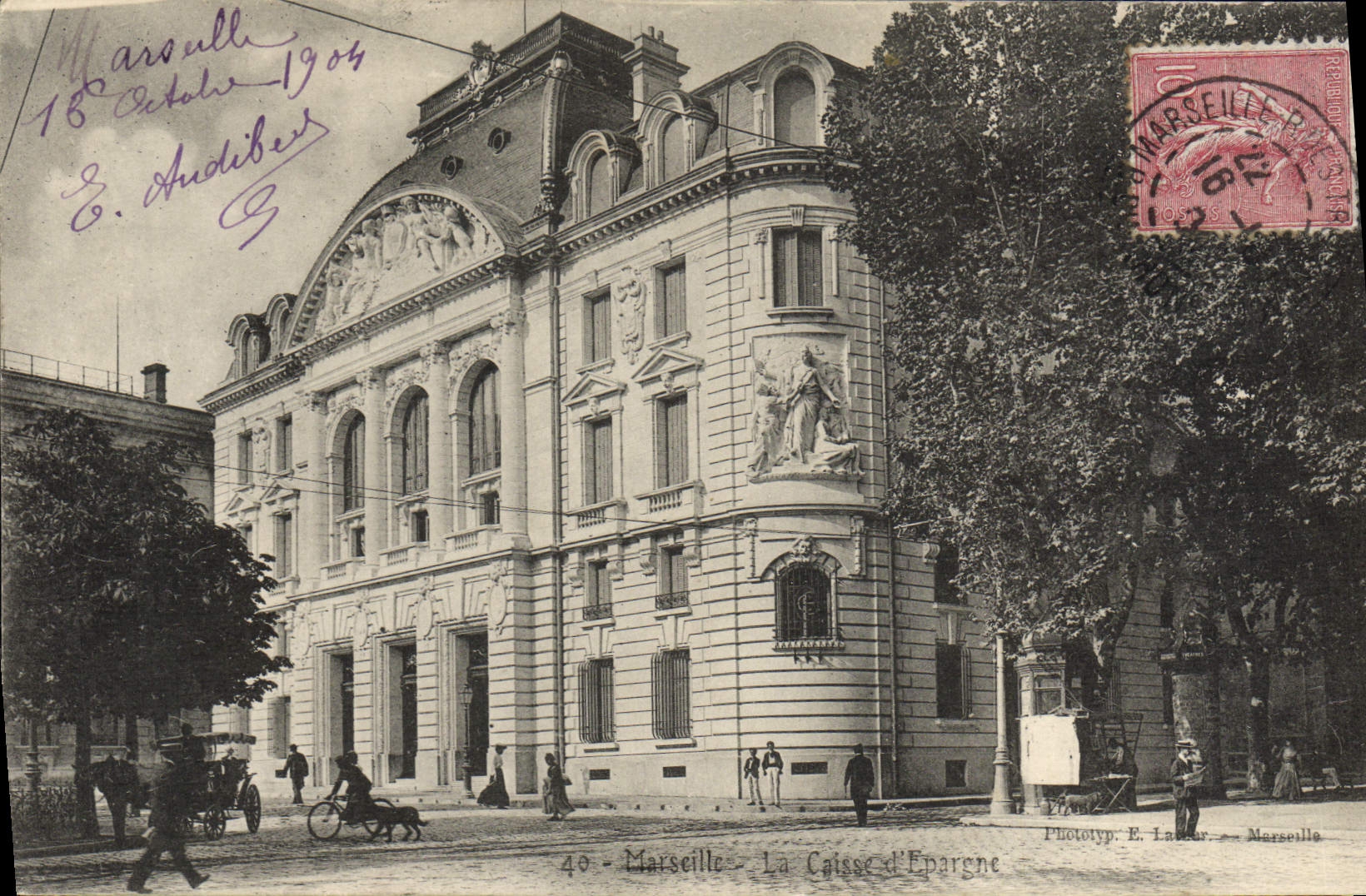 CPA Marseille La caisse d'Epargne