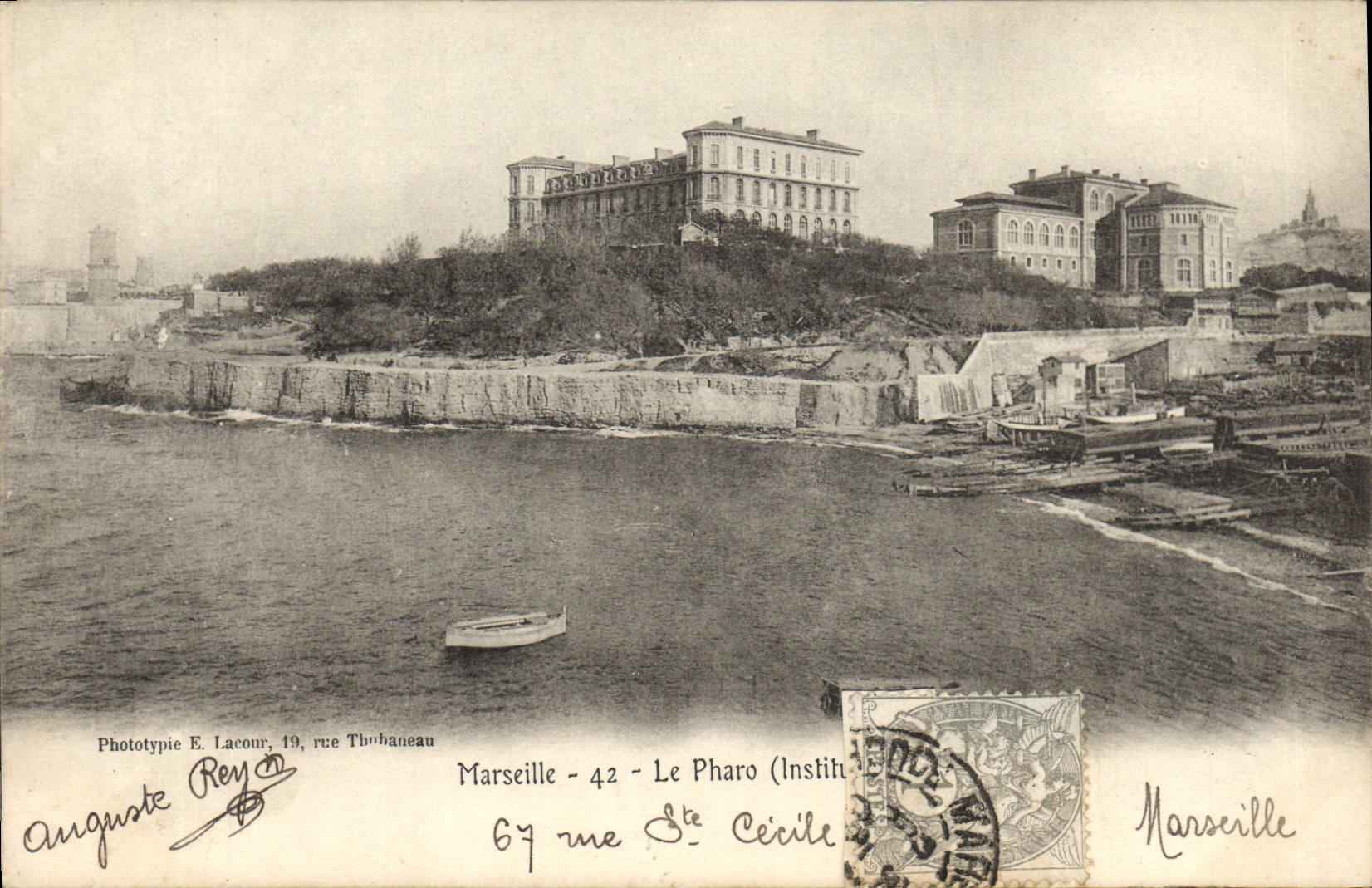 CPA Marseille Le pharo Institut Pasteur