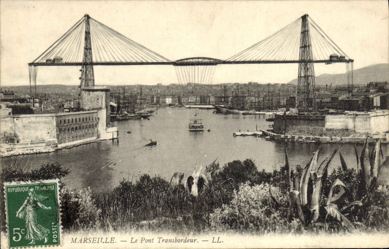 CPA Marseille Le pont transbordeur