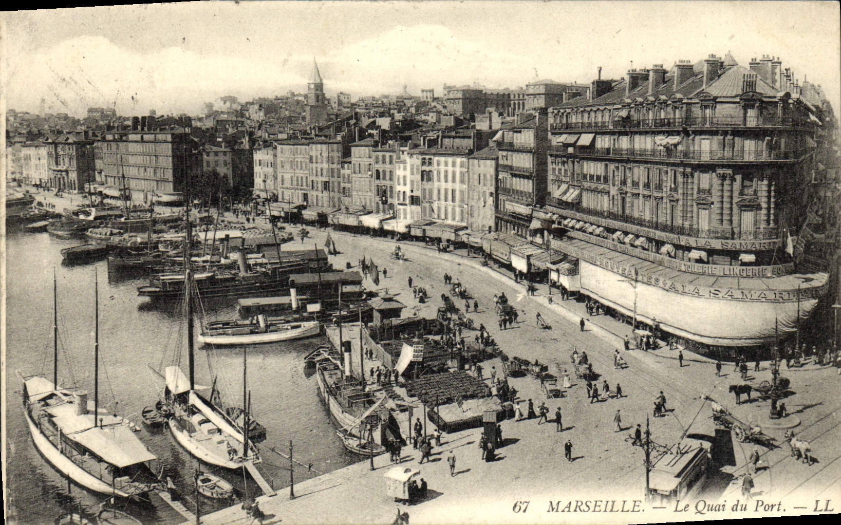 CPA Marseille Le quai du port