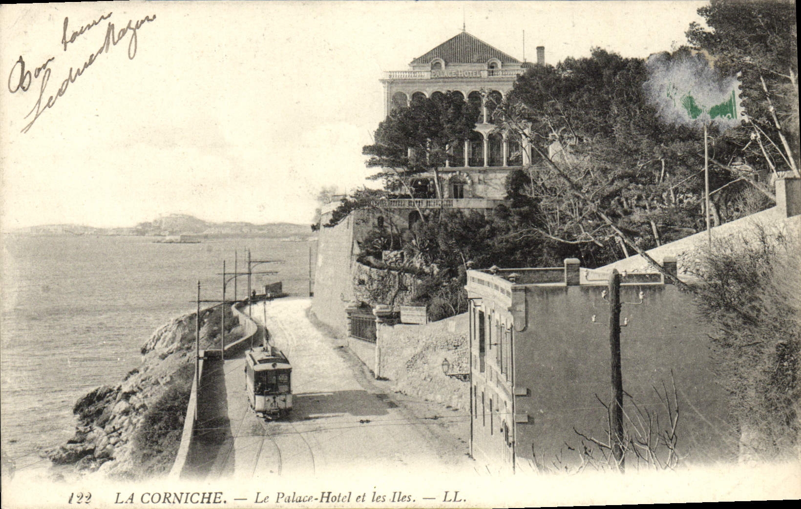 CPA Marseille Le Palace hotel et les iles