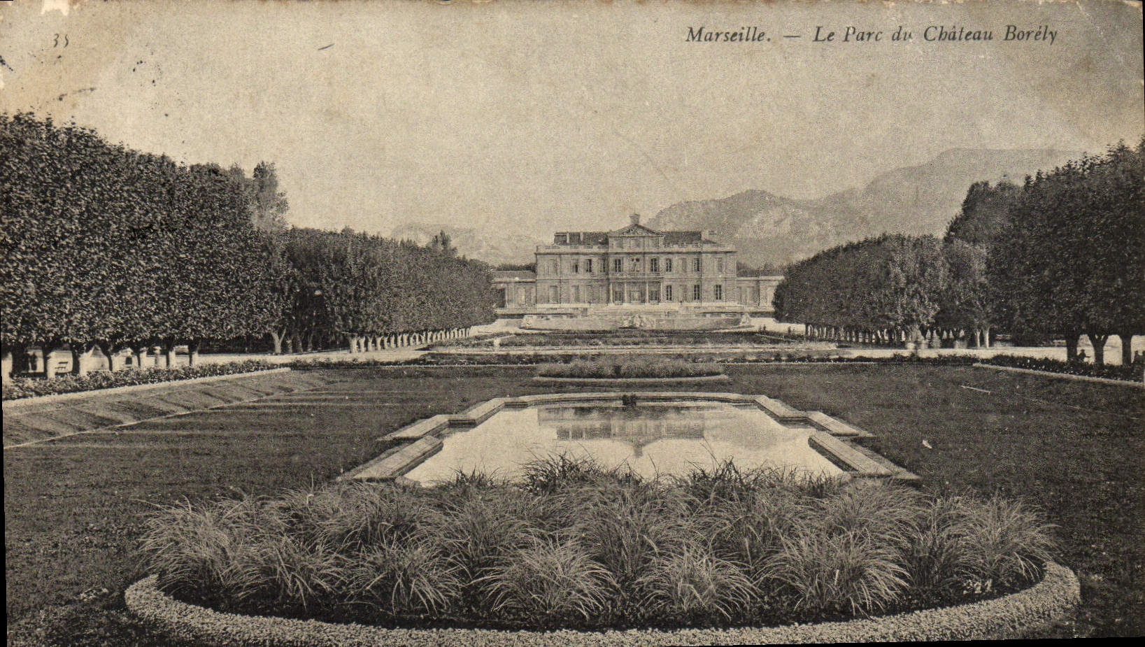 CPA Marseille Le parc du chateau Borely