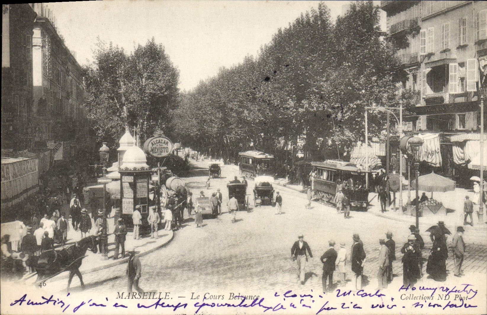 CPA Marseille Le cours Belsunce