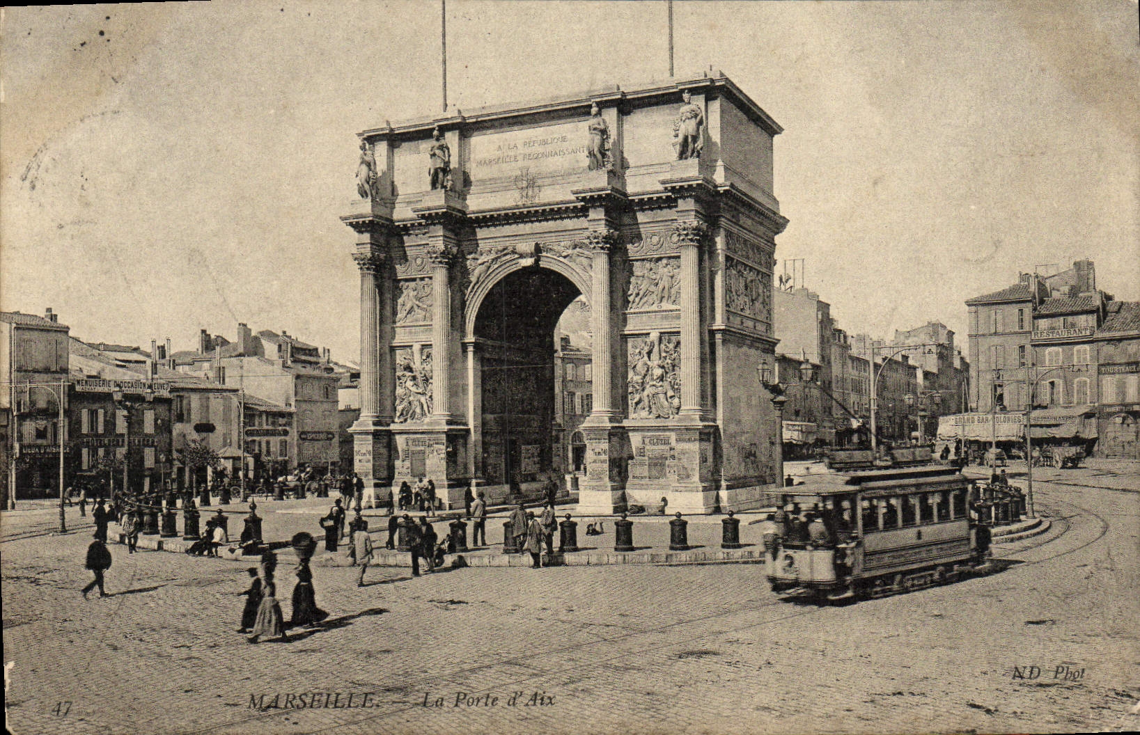 CPA Marseille La porte d'Aix Tramway