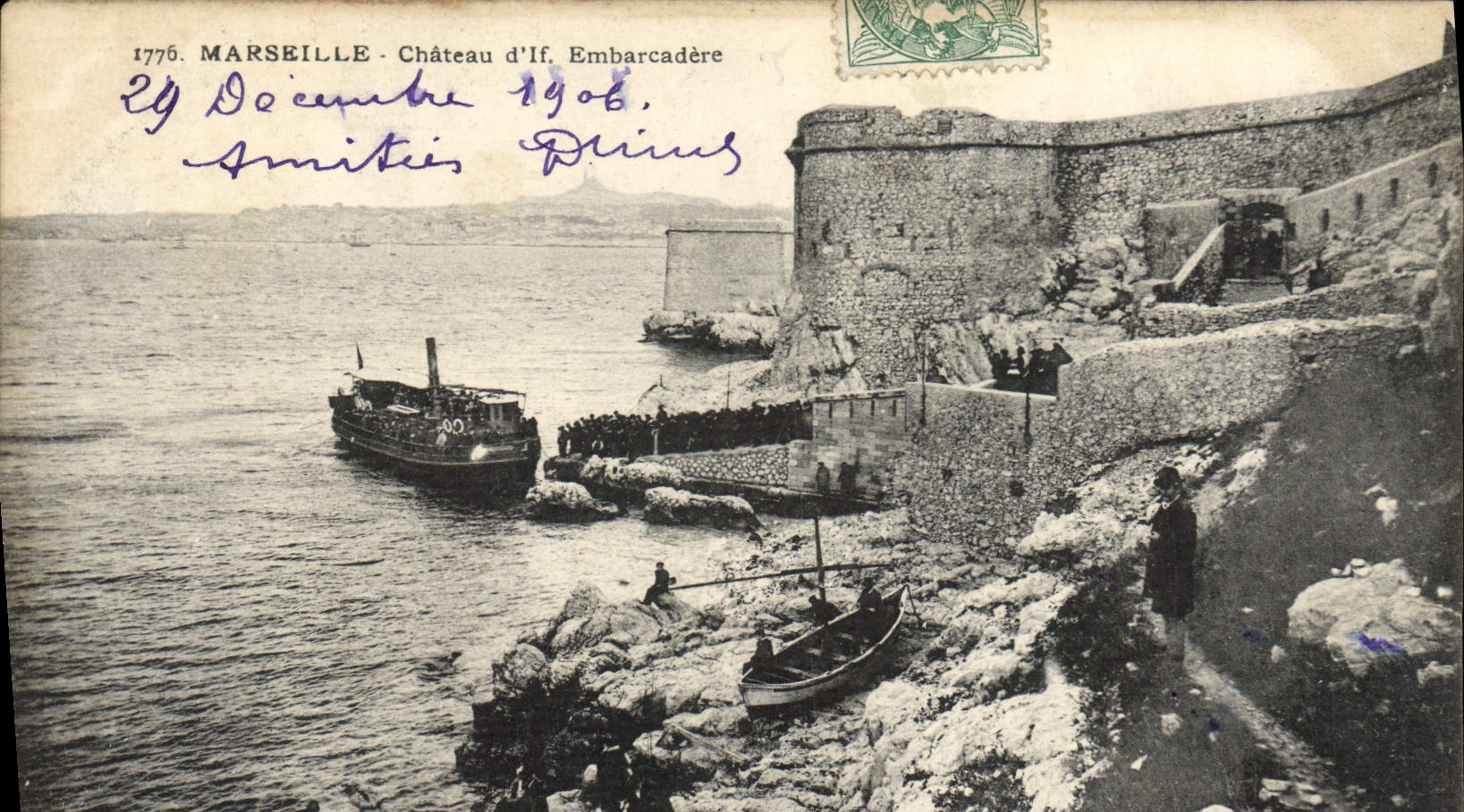 CPA MarseilleLe Chateau d'If Embarcadere